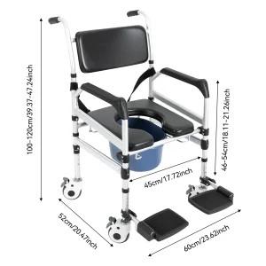 Adjustable Folding Toilet Chair